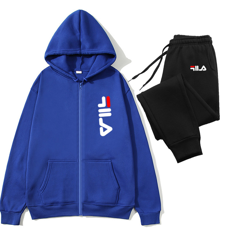 Winter Clothing Stores - Men's 2 Piece Tracksuit Zipper Cardigan