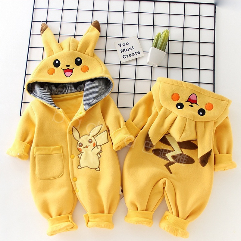 Winter Clothing Newborn - Cartoon Pocket Monsters Baby Pyjamsa Newborn