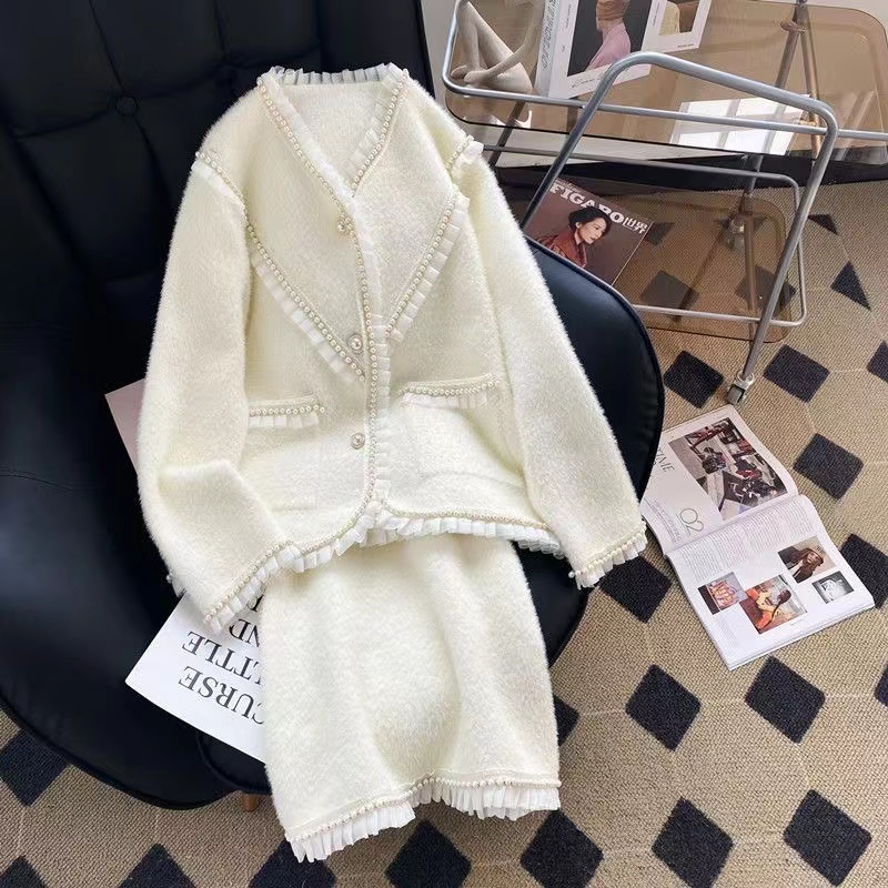Winter Clothing Matching - Women Vintage Winter Pear Suit Jacket