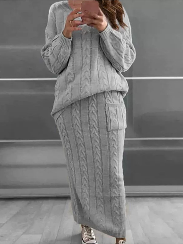 Winter Clothing Kit - Fashion Knit Sweater Sets For Women