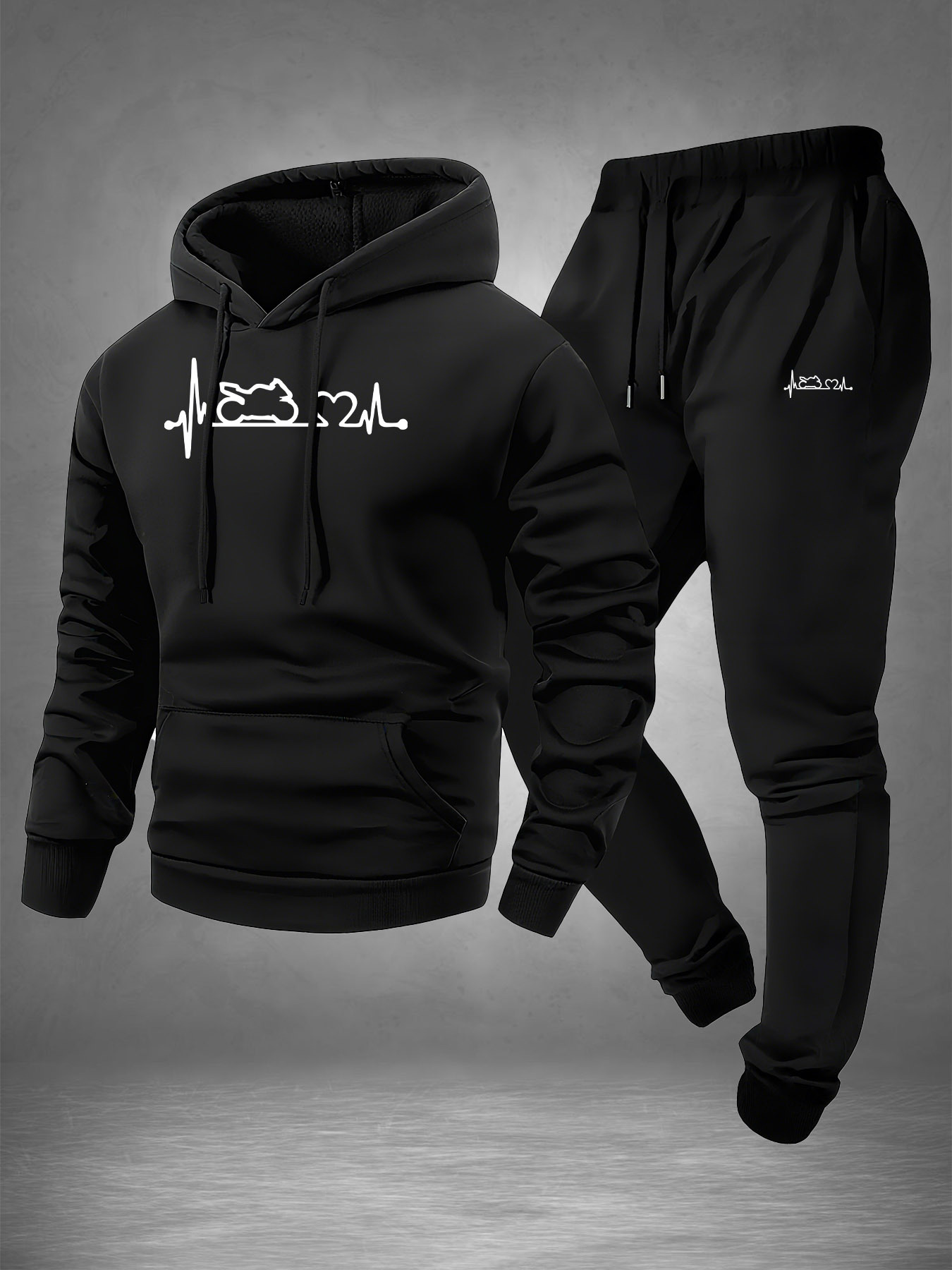 Men 2‑Piece Motorcycle Heartbe - Winter Clothing Stores review and price