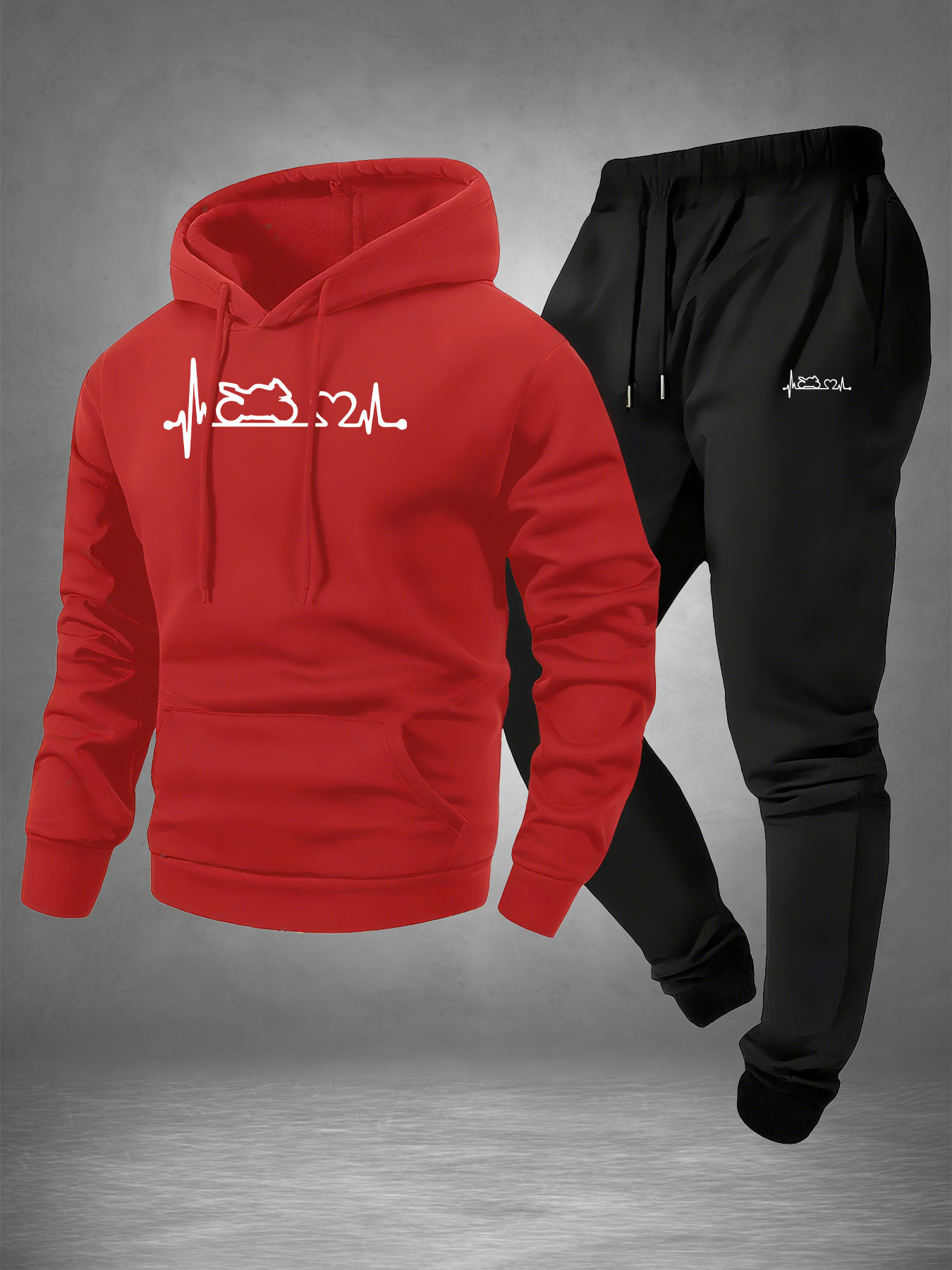Men 2‑Piece Motorcycle Heartbe - Winter Clothing Stores review and price