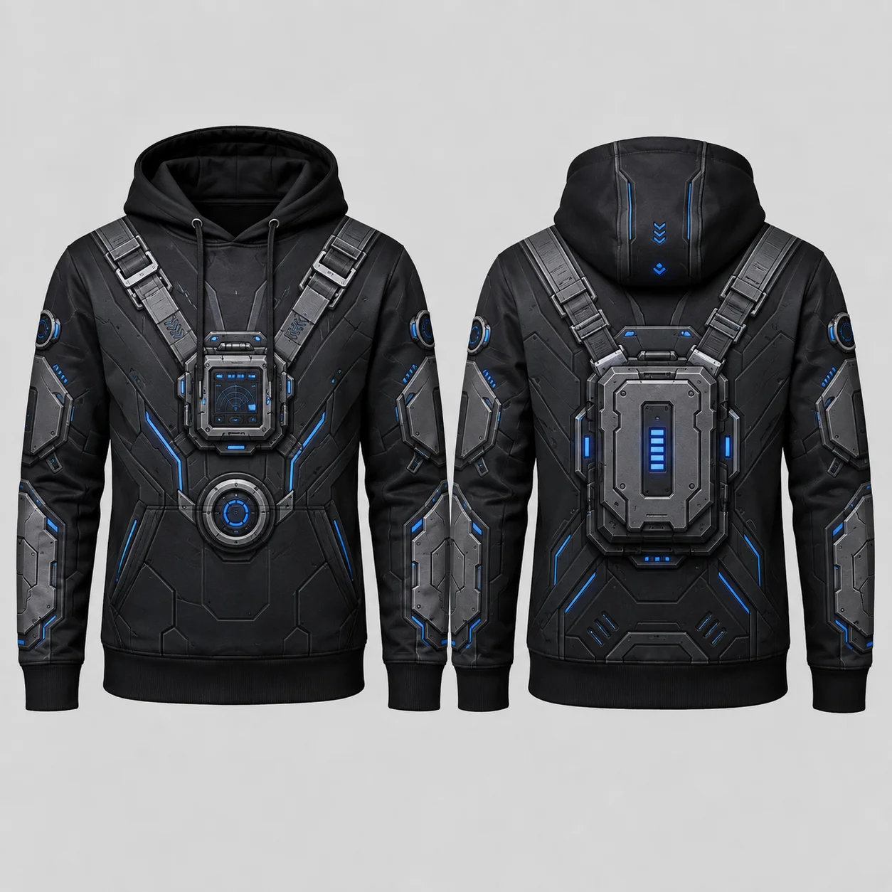 Men's Hooded Futuristic Cyber  - Winter Clothing Game review and price