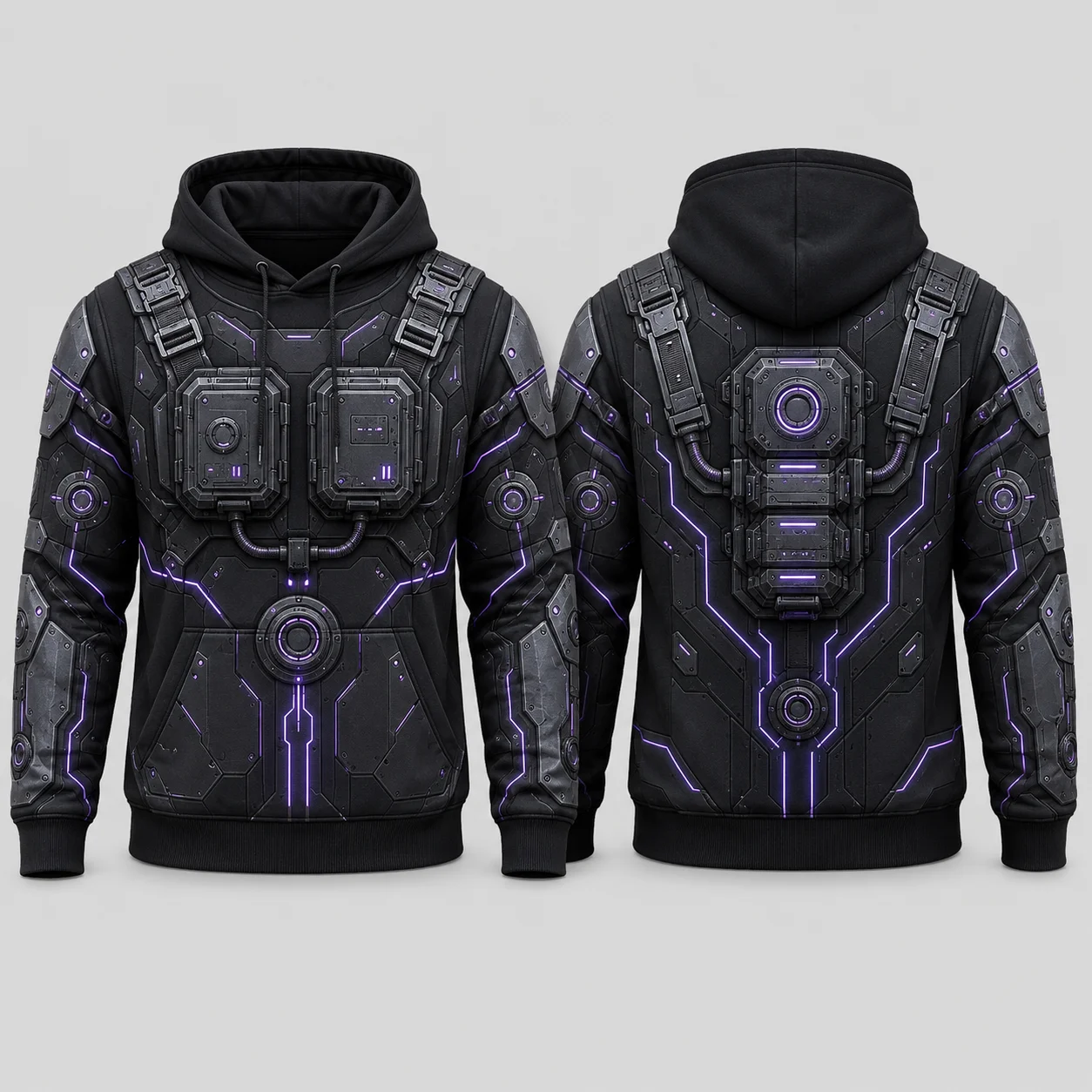 Men's Hooded Futuristic Cyber  - Winter Clothing Game review and price