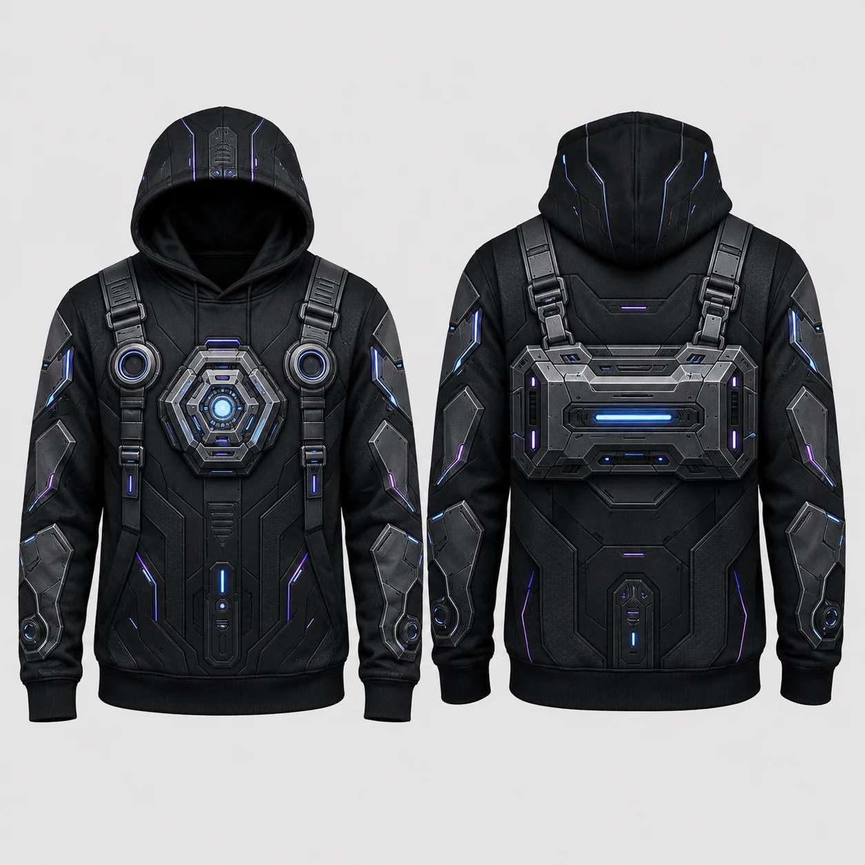 Men's Hooded Futuristic Cyber  - Winter Clothing Game review and price