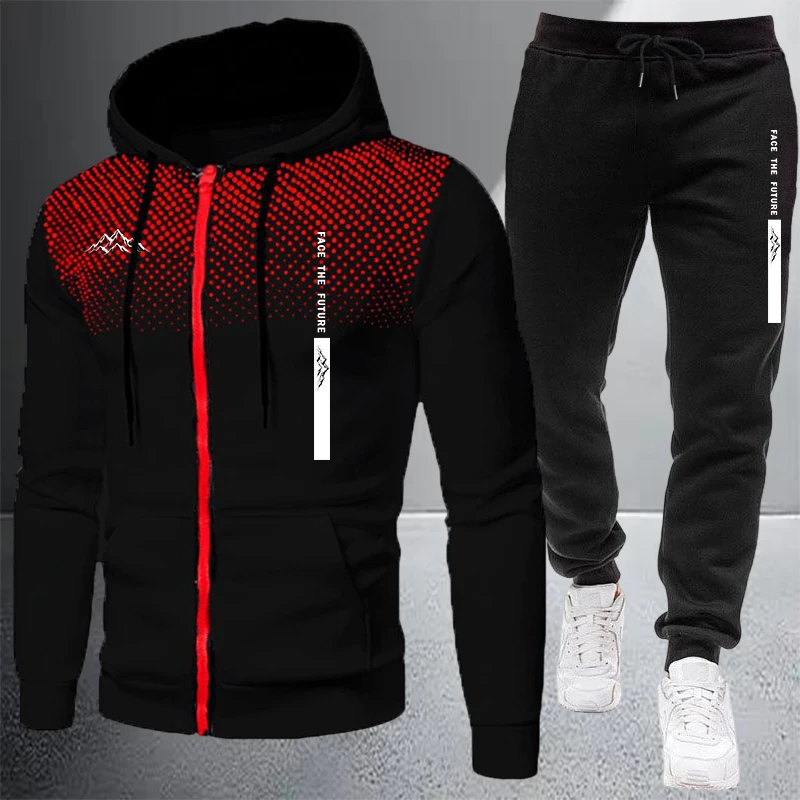 Hot Sales Men's Jacket Tracksu - Winter Clothing Matching review and price