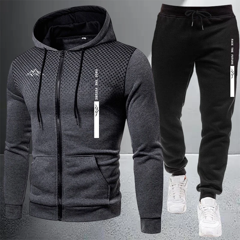 Hot Sales Men's Jacket Tracksu - Winter Clothing Matching review and price