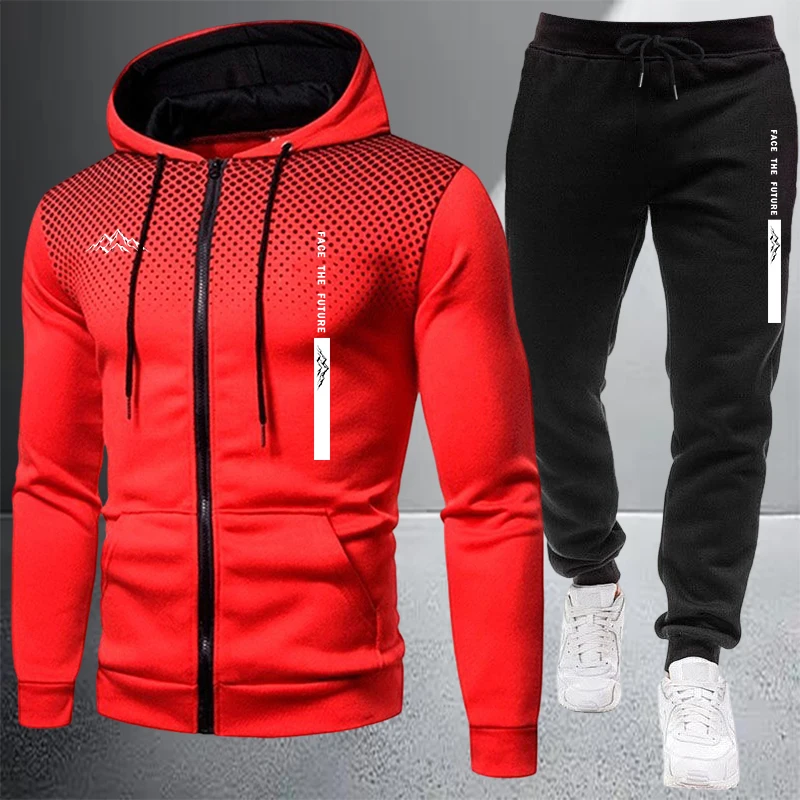 Hot Sales Men's Jacket Tracksu - Winter Clothing Matching review and price