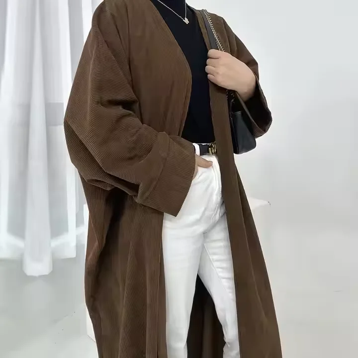 Winter Abaya Corduroy Muslim W - Winter Clothing Dubai review and price