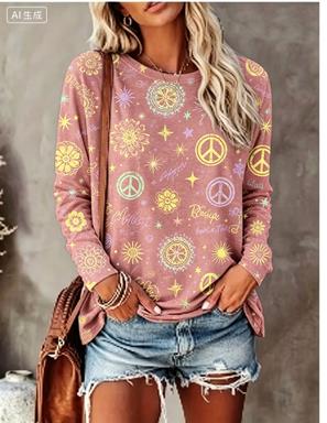 Women Long Sleeve T‑Shirt Hipp - Winter Clothing For Women review and price