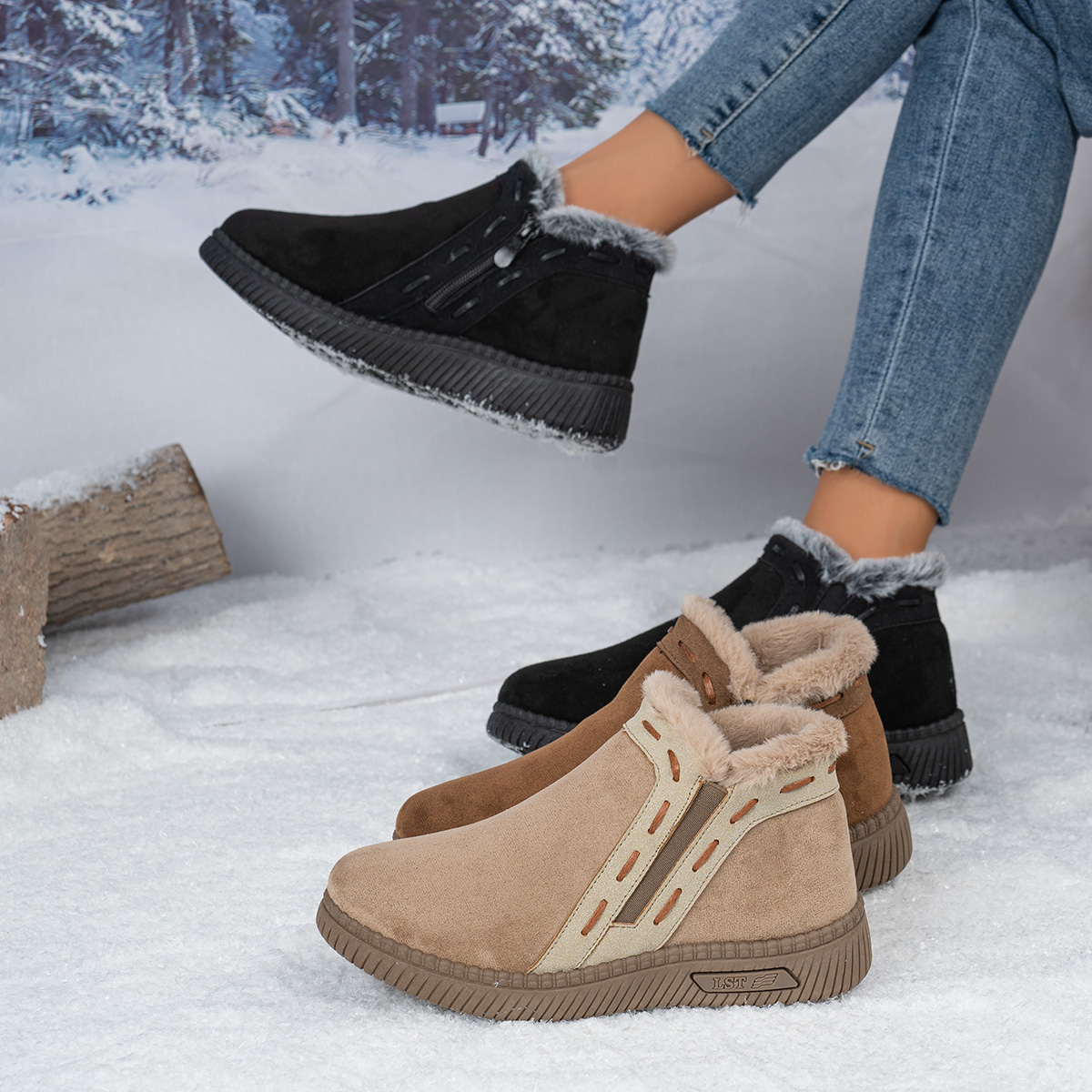 Women Winter Boots Brown Women - Snow Boot Fur Lined review and price