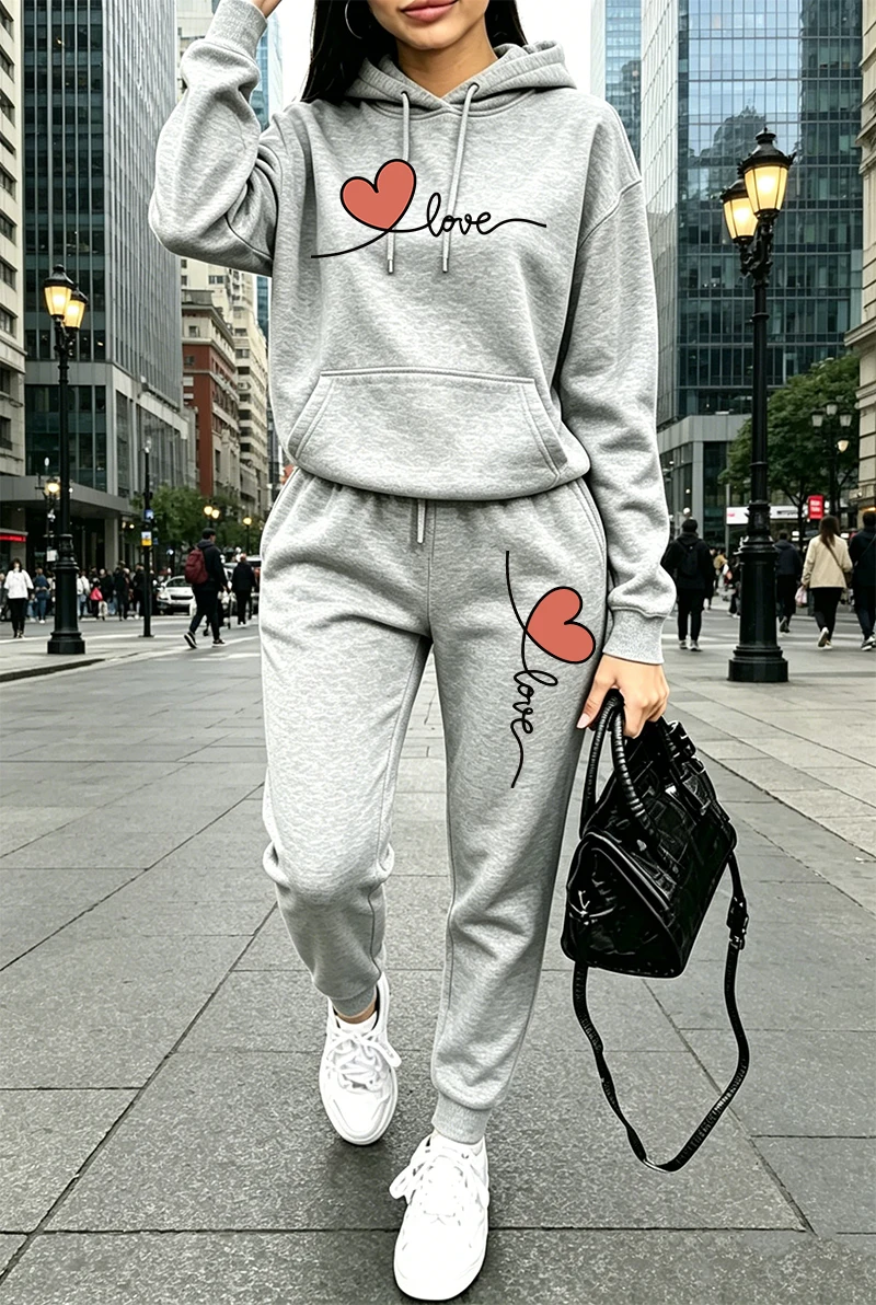 Womens Tracksuit Print Casual  - Winter Clothing For Women review and price