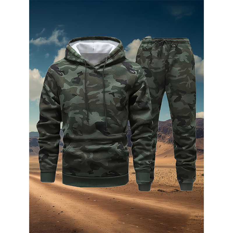 Autumn Camouflage 3D Print Hoo - Winter Clothing For Women review and price