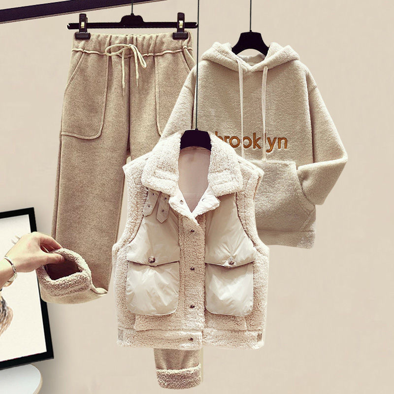 Three-Piece Cotton Coat and Ve - Winter Clothing Kit review and price