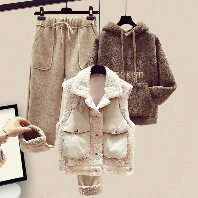 Three-Piece Cotton Coat and Ve - Winter Clothing Kit review and price
