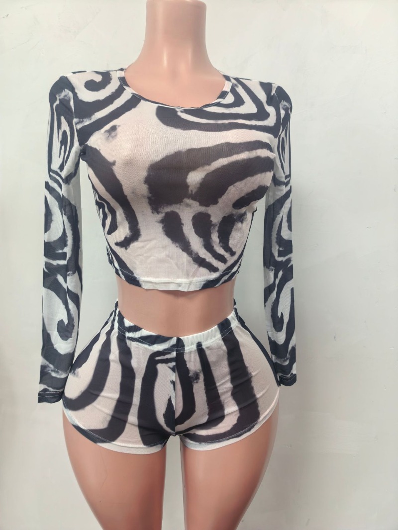 Doyerl Striped Shorts Sets Wom - Winter Clothing Matching review and price