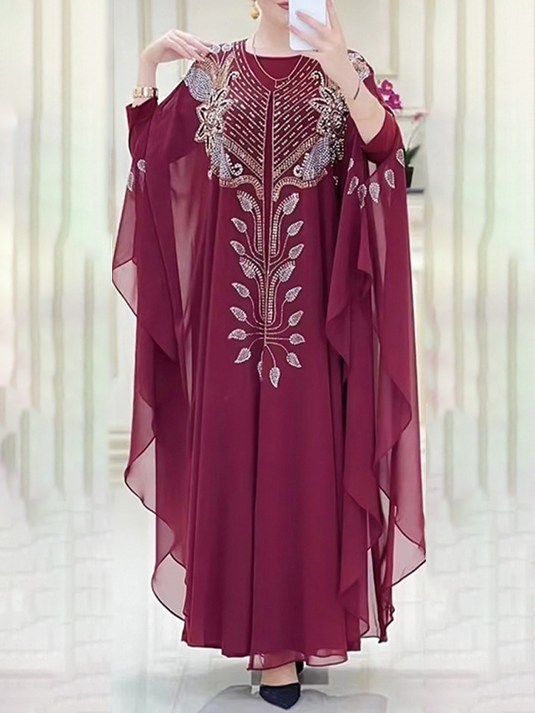 Chiffon Boubou Muslim Fashion  - Winter Clothing Dubai review and price