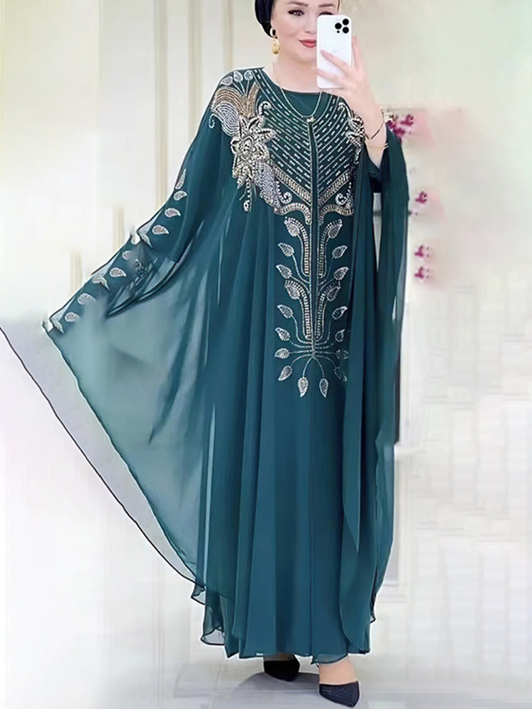 Chiffon Boubou Muslim Fashion  - Winter Clothing Dubai review and price